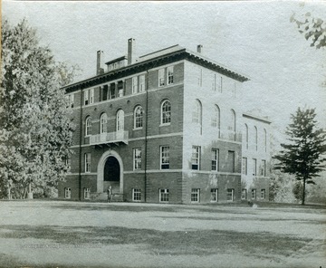 A picture of Chitwood Hall on the campus of West Virginia University in Morgantown, W. Va.