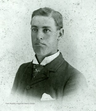 A portrait of Bert Dunlap of the Ellison-Dunlap families of Monroe County. Son of Charles Dunlap and Grandson of Clara E. Petrie Dunlap and Addison Dunlap.