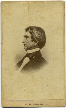 A portrait of W.H. Seward from the Ellison-Dunlap collection of Monroe County.