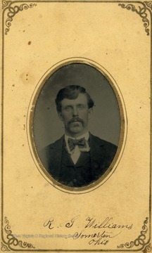A portrait of R.G. William from the Ellison-Dunlap families collection, Monroe County.
