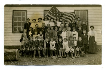 Group of students and teachers at an unidentified school.