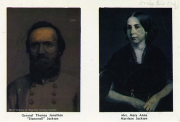 'No. 5; Copies of General and Mrs. Jackson. Married 1857'