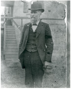 "Maintenance engineer of Wheeling Suspension Bridge (58 years 1865-1923)."