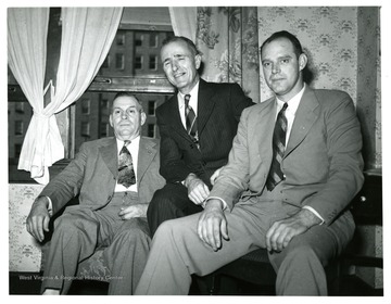 'Ed. Reed, Huntington Bldg. Trades B. A. and 1953 President SFL; Bill Kirk; Bill Worley, Charleston Pipefitters B. A.'