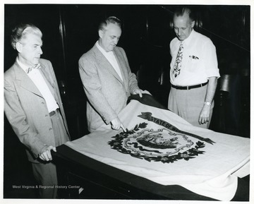 George Hott, Councilman, T. M. Foreman, Mayor and Elmer Prince, City Manager.