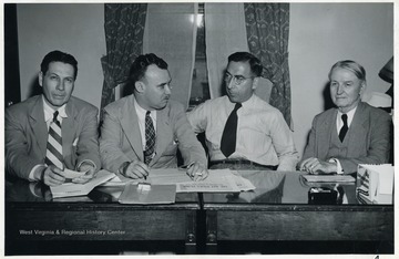 From left to right Walker Long; Max Fullerton; Thomas O'B. Flynn and Hugh Ike Shott.