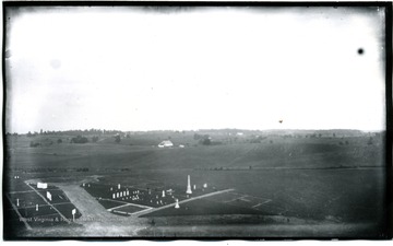 A region about Dunker Church from National Cemetery.  The photo was taken on August 5, Tuesday about 5:30pm.  D.87.I.C.