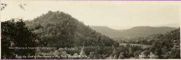 Postcard photograph of wide angle scene in Randolph County,