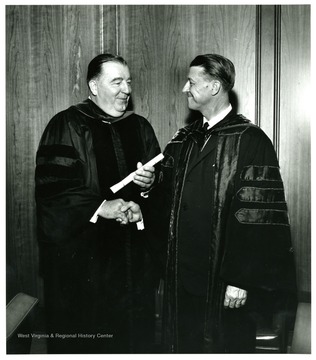 President Heflin on right and Jennings Randolph on left.