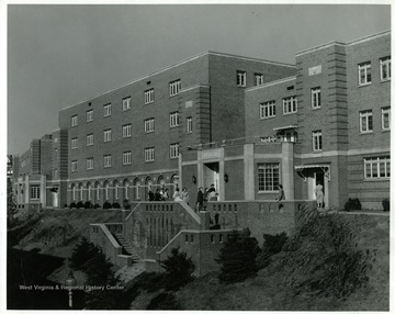 Terrace Hall, women's dormitory housed 207 female students when it opened.