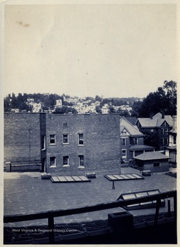 This photo was taken from the 4th floor on the Strand Theater Building at High and Fayette Street.