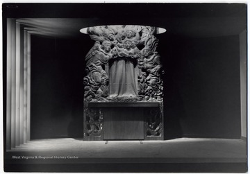 This reredos went in the medical center's hospital chapel at West Virginia University.