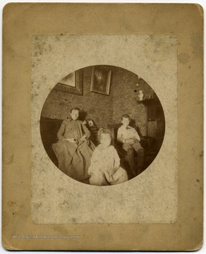 Left to right: Bettie Toland Kubach, Clara Kubach, and Howard Kubach. Bettie Toland Kubach was Oscar C. Kubach's second wife, and the children are Oscar C. Kubach's children from his first marriage. 
