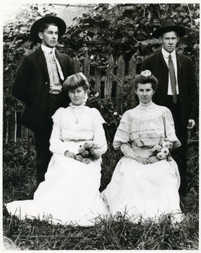 Left to right, front to back: Leonard, Mathias, Julia, and Anna.