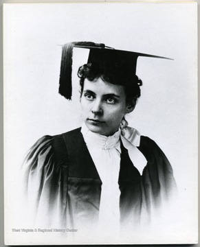 Twins, Anna and Stella White, were the first women to earn Bachelor of Science degrees from WVU. In 1886, the family sold their Ohio farm and moved to Morgantown so their children - 4 sons and two daughters, could attend WVU. Family or one parent relocation with students was not uncommon in and era when mid-western state universities did not routinely erect dormitories.
