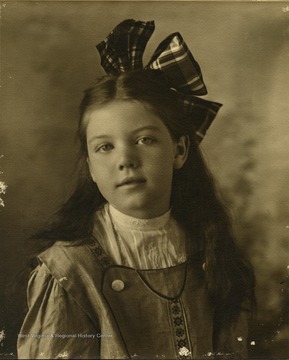 Frances Davenport Packette as a young girl, photograph taken in Atlantic City, New Jersey
