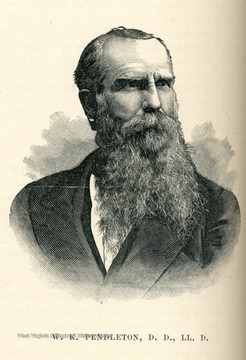 W. K. Pendleton was a Senatorial Representative to the 1872 State Constitutional Convention. He was also President of Betheny College, 1841-1886 and State Superintendent of Schools, 1876-1881. 