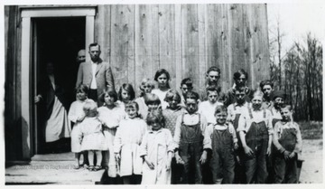 Group portrait of students and teachers