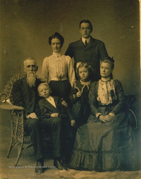 Portrait of the Price family, members are not identified.
