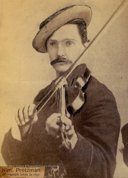 Nimrod Protzman was also an officer and musician during the Civil War, in Company E, 17th West Virginia Infantry. 
