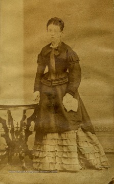 Wife of Eugene L. Mathers, mother of Max Mathers,and grandmother of Margaret Mathers Barrick. Mrs. Arthelia Mathers died at her home on Front Street in Morgantown, November 3, 1908.