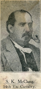 McClung enlisted in Company A of the 14th Cavalry in May 1861 which was soon disbanded. He later enlisted in Company K in March, 1862. However by June, 1862 McClung had furnished a substitute and was discharged.