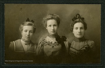 Left to Right: Besse Belle Lazzell Ridgeway; Blanche Lazzell; Myrtle Matilda Lazzell Reed