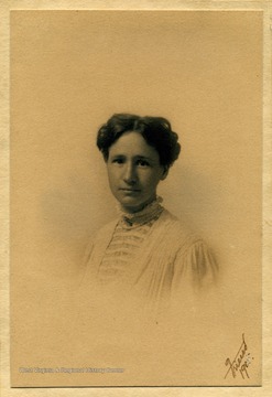 After graduating from West Virginia University in 1905, Blanche Lazzell was employed for three years by L. E. Friend, the creator of this photograph. 