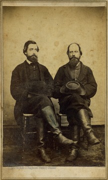The two men in this carte de visite, were also known as "Uncle Norman " and Uncle Din".