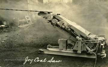 Joy Coal Saw used by C.H. Mead Coal Company in Beckley, West Virginia.