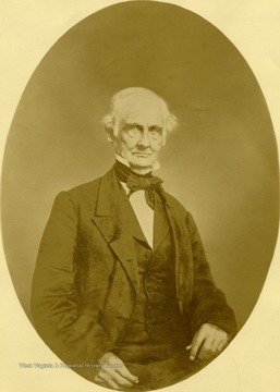 Portrait of Abraham D. Soper, attorney and representative for Tyler County during the formation of the new state of West Virginia. Soper served as president of the recalled session of the First Constitutional Convention in 1863.