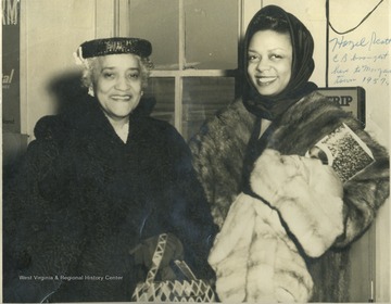 Left:Grace Edwards, longtime educator in Monongalia County schools and founder of the Civic Boosters in the county. The organization sought black entertainers to perform in Morgantown such as Hazel Scott (pictured right), a New York jazz pianist. 