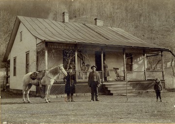 Carried mail from Jodie to Ansted, West Virginia. All other persons in the photograph are unidentified. 
