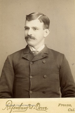 cabinet card portrait of Thomas Edwin (Ned) Maxwell, brother of Hu Maxwell.
