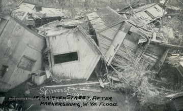 Group of homes that were destroyed by the flood.