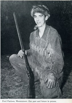 Fred Pattison was the West Virginia University's mascot in 1955.