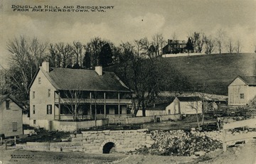 View of Douglas Hill and Bridgeport on the Maryland side of the Potomac River. 