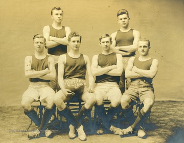 Standing on left: Harley Kilgore. Seated on far right: Mike.