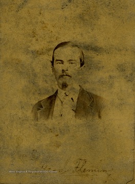 Carte de visite portrait of Fairmont businessman, B. Fleming.