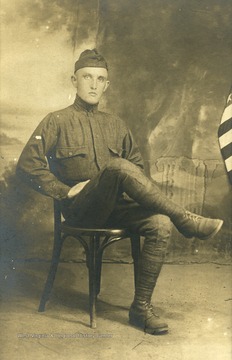 Possibly wearing a United States Army uniform.