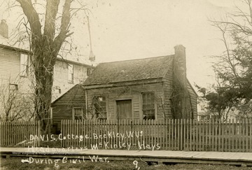 Headquarters of future United States presidents, McKinley and Hays when they served in the Union Army during the Civil War.