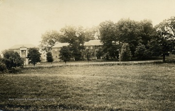 Photograph from outside of the grounds. (From postcard collection legacy system.)