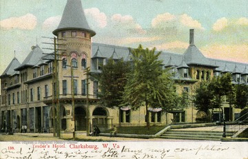 Hotel was destroyed by a fire in 1911. See original for correspondence. Published by Wheelock &amp; Company. (From postcard collection legacy system.)