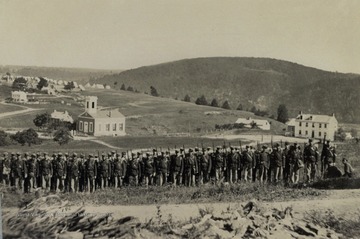 The photograph was most likely taken during the first year of Civil War when the Federal Army occupied Harpers Ferry, Va. (later West Virginia).