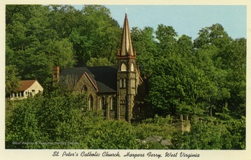 Caption on back of postcard reads: "Built 1831 - Remodeled 1896. Used as Hospital during Civil War. Has been in continuous use since its dedication." (From postcard collection legacy system.)