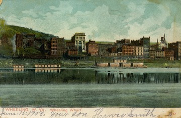 Viewed from the Ohio River. Published by Paul C. Koeber Company. (From postcard collection legacy system.)