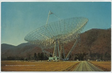 Published by Valley News Agency. See original for postcard information on the transit radio telescope. (From postcard collection legacy system.)