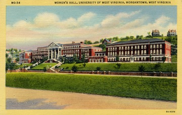 Now known as Stalnaker Hall. Published by Minsky Brothers and Company. (From postcard collection legacy system--WVU.)