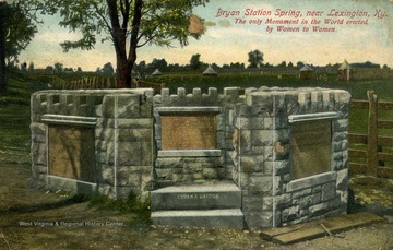 The only monument in the world erected by women to women. See original for correspondence. Published by Wrenn and King. (From postcard collection legacy system--Non-WV.)