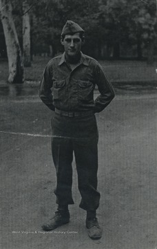 Portrait of Cook in uniform at Ft. Jackson, South Carolina. 